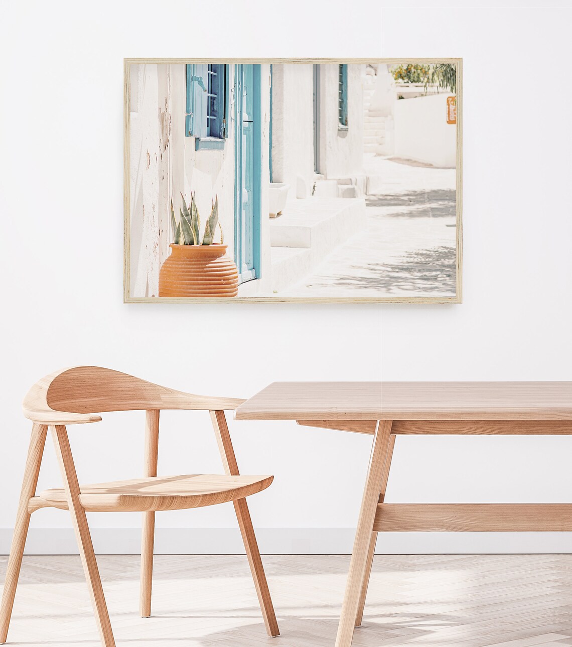Oia Greece Travel Poster, Santorini Village - Image 4