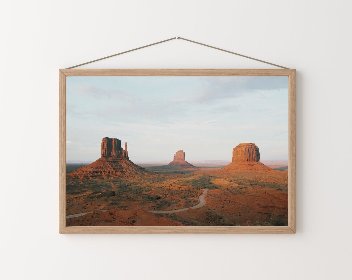 Monument Valley Desert Landscape, Western Boho Art Print - Image 2