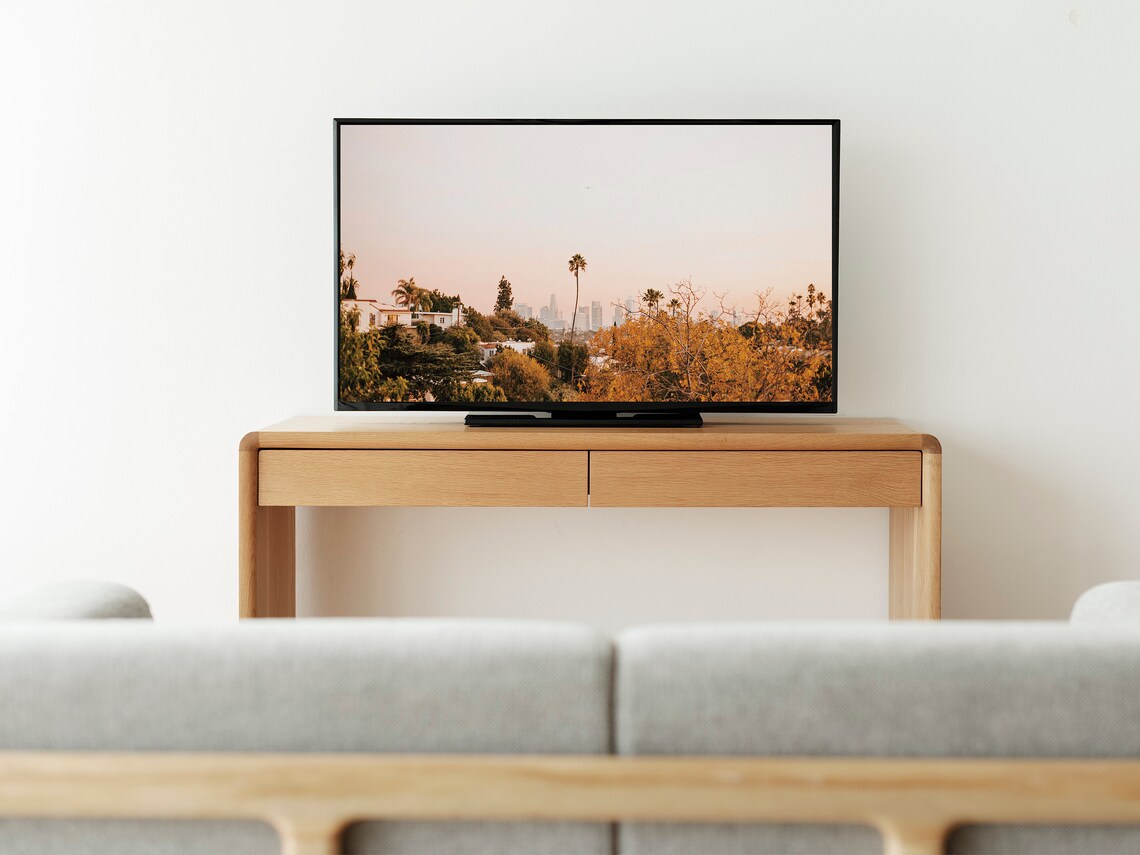 Hollywood California Sunset Art Print, City View - Image 3