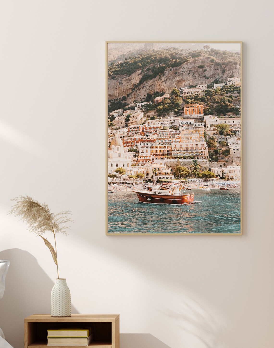 Positano Boat Print, Amalfi Coast Travel Poster - Image 3