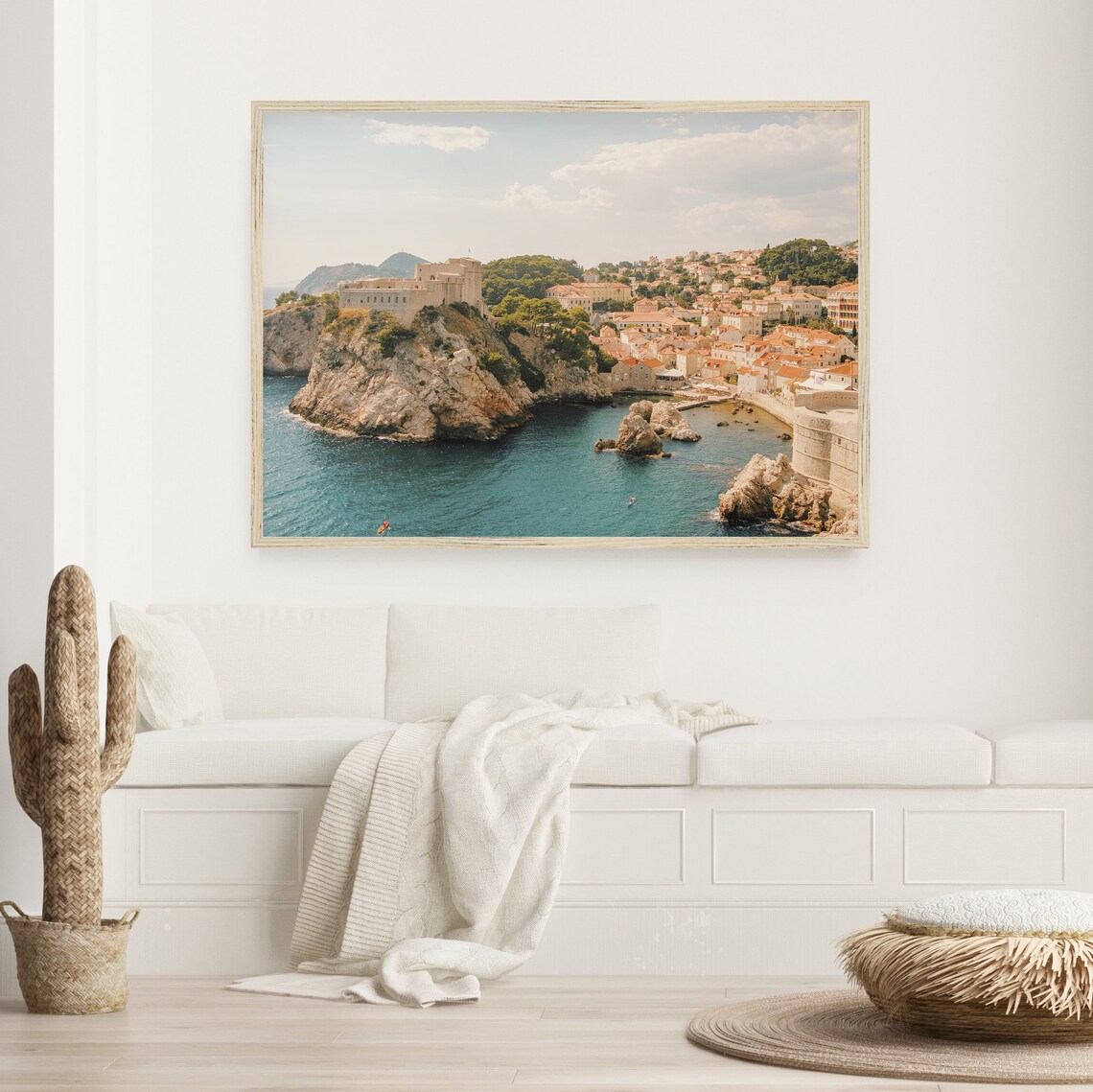 Dubrovnik Travel Poster, Adriatic Sea Port City - Image 2