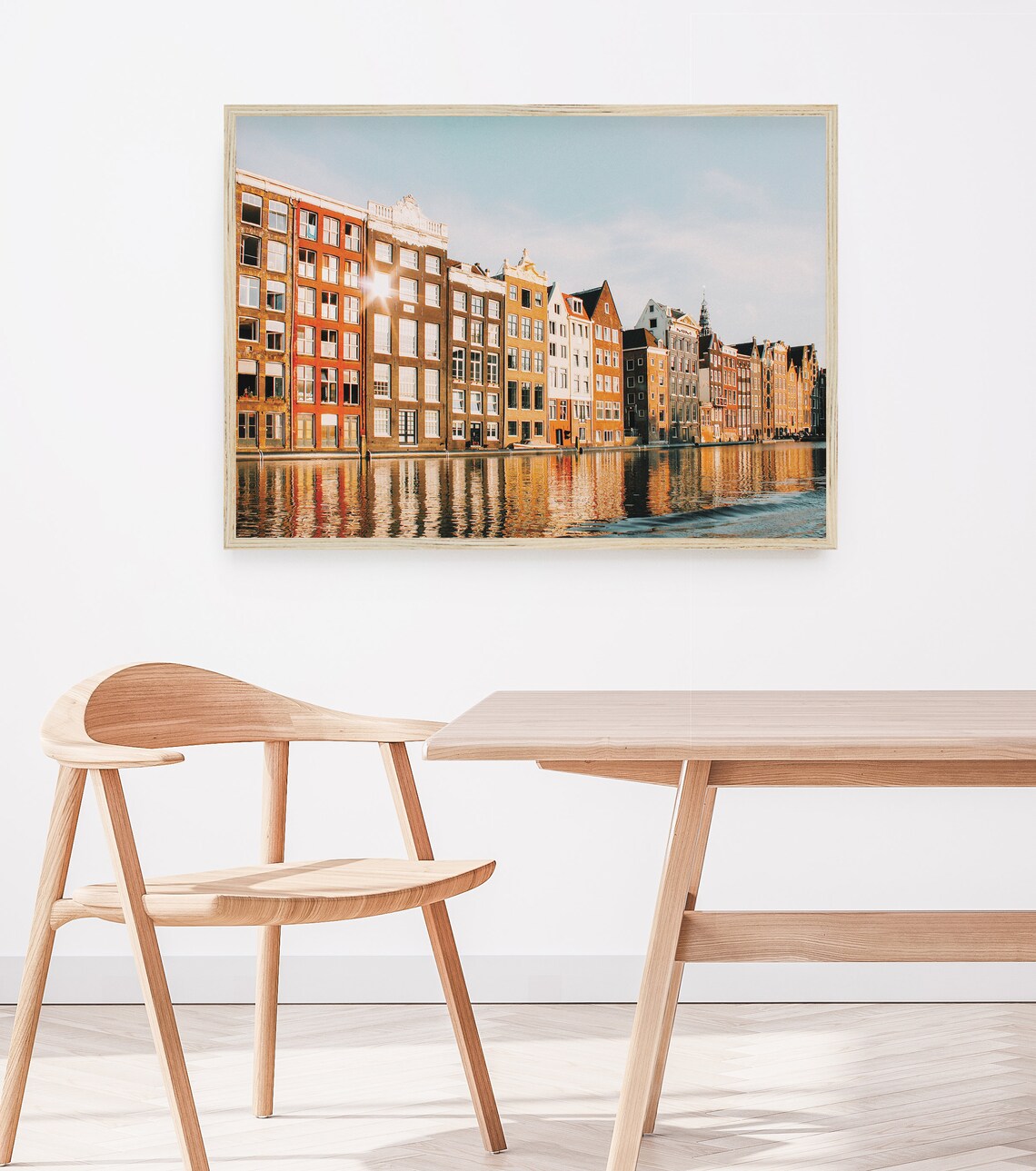Amsterdam Travel Poster, Europe Canal Homes - Image 4