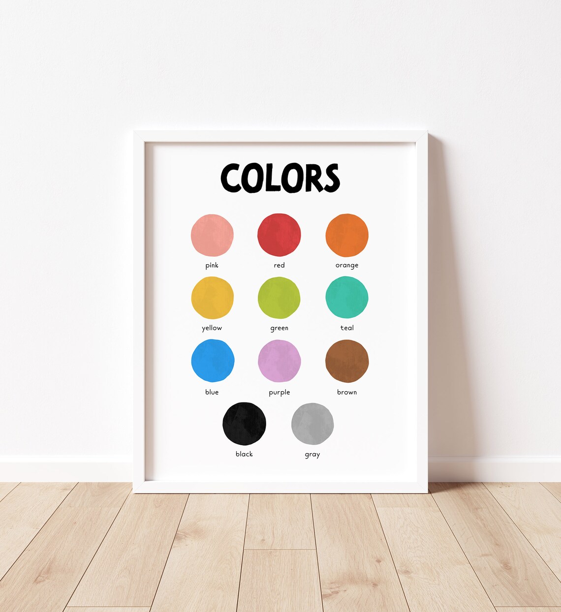 Rainbow Colors Poster, Classroom Learning Art Print - Image 5