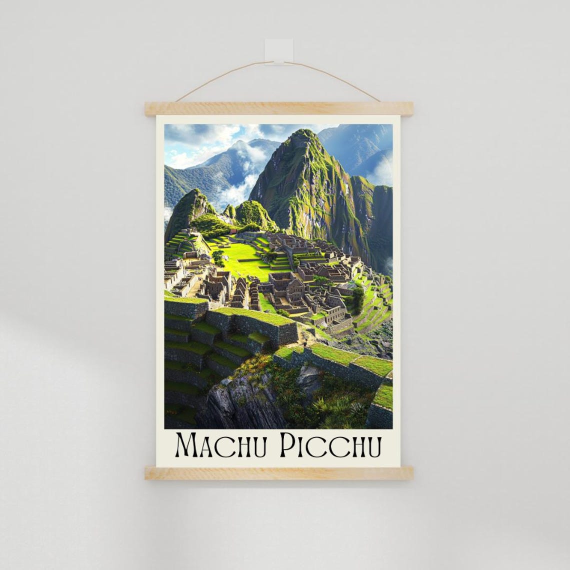 Machu Picchu Poster with Ancient Incan Ruins and Mountain Peaks - Image 2