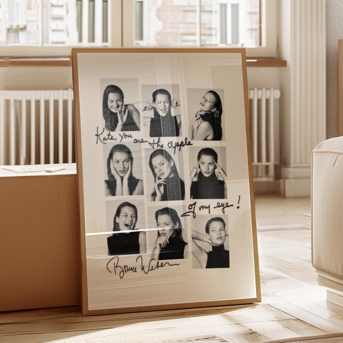Bruce Weber Kate Moss Photo Strip Kate You Are the Apple Poster