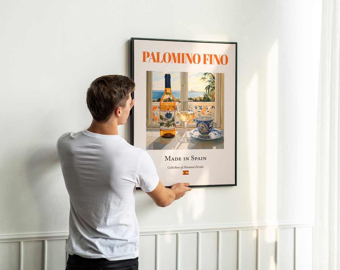 Palomino Fino Maiolica Tile Poster, Cadiz Beverage - Image 4