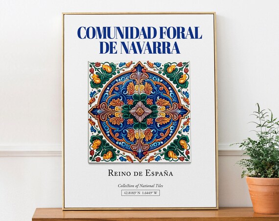 Comunidad Foral De Navarra Spain Travel Poster