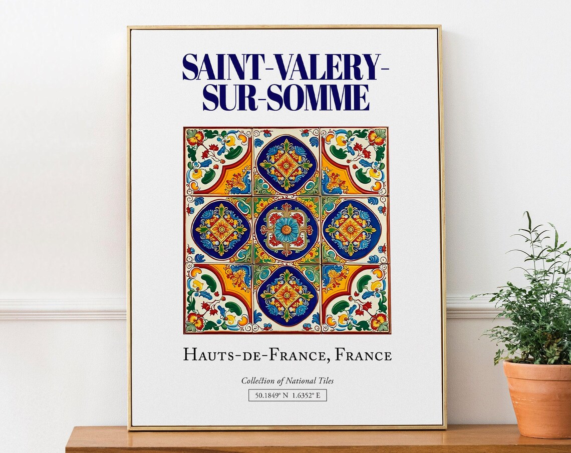 Saint-Valery-Sur-Somme, France Minimalist Travel Poster