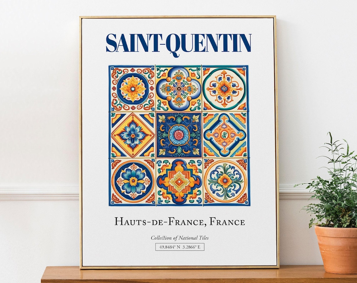 Saint-Quentin Hauts-de-France France Travel Poster