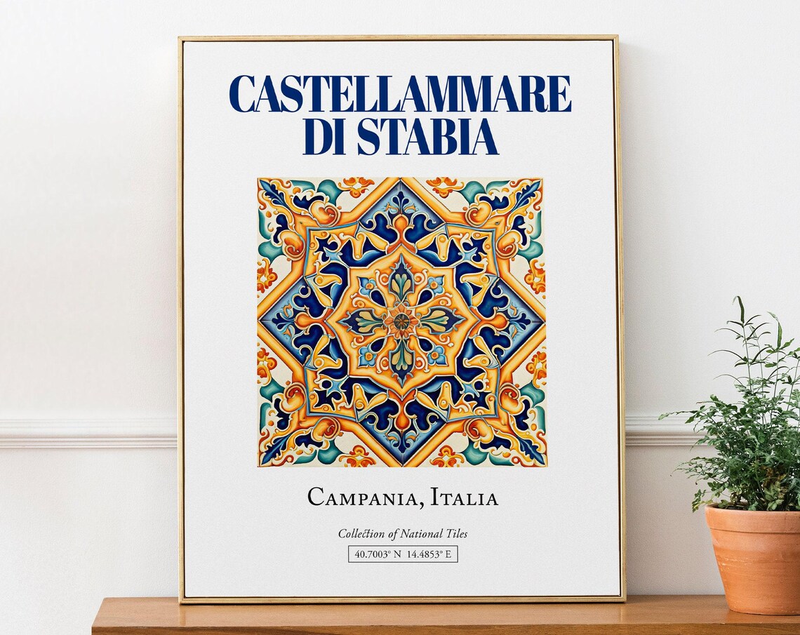 Castellammare Di Stabia Travel Poster, Campania Italy