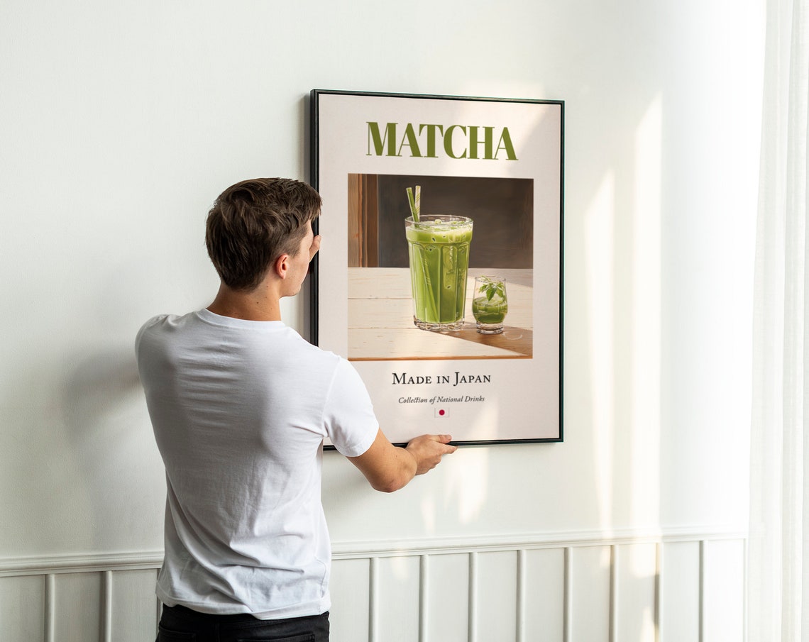 Matcha On Maiolica Tile, Japanese Beverage Poster - Image 3