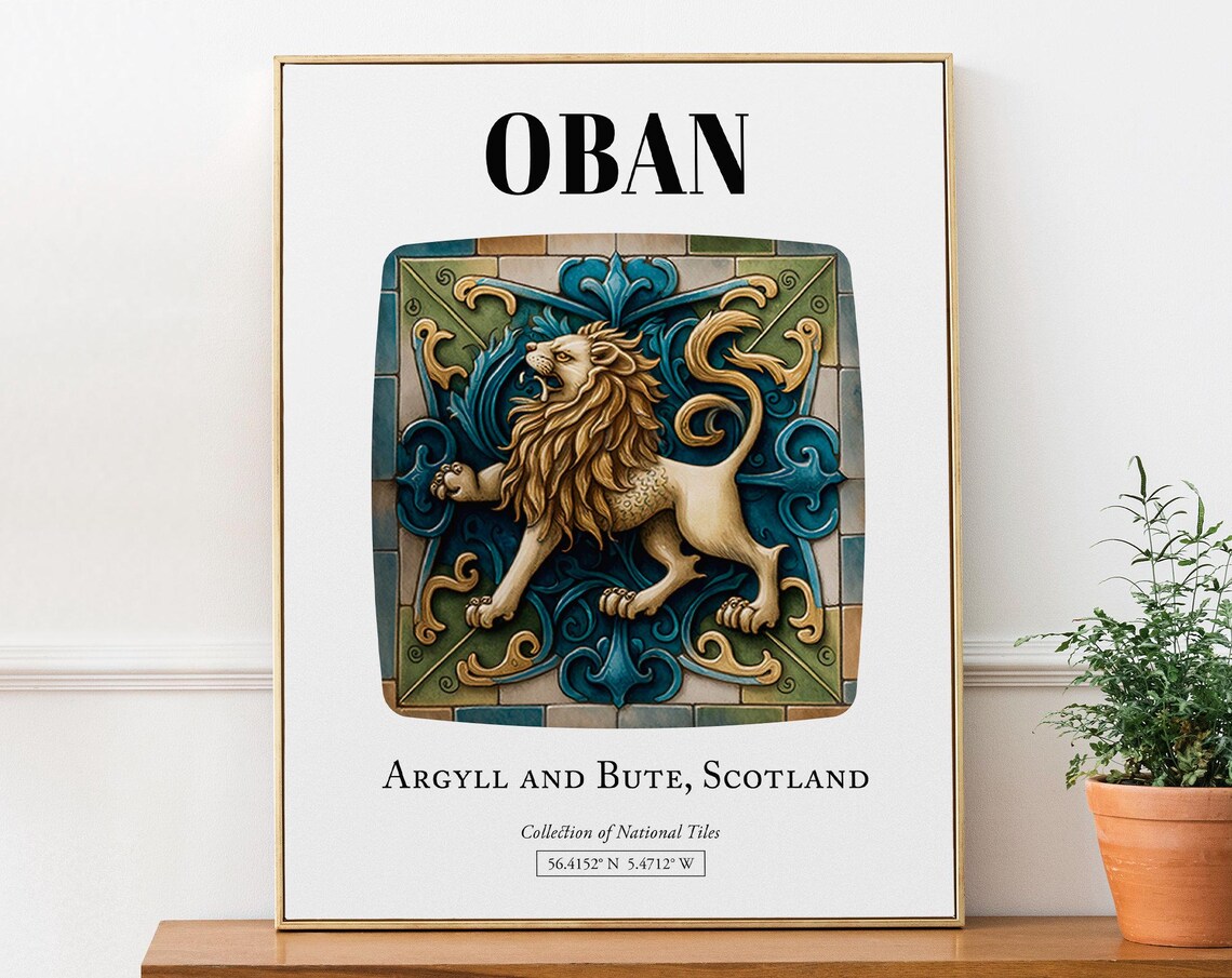 Oban, Argyll And Bute Scotland Travel Poster