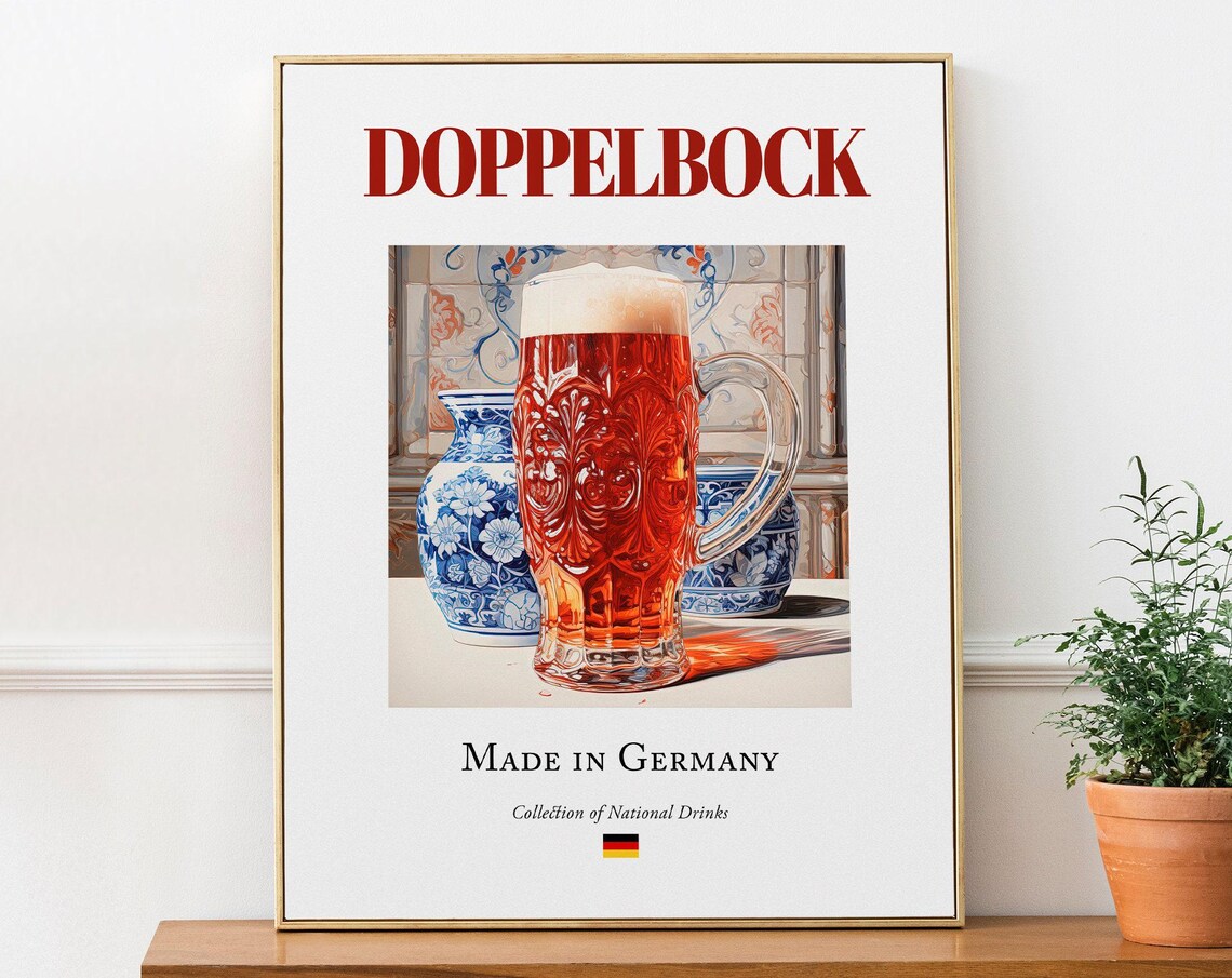Doppelbock On Maiolica Tile, Kitchen Bar Art Print
