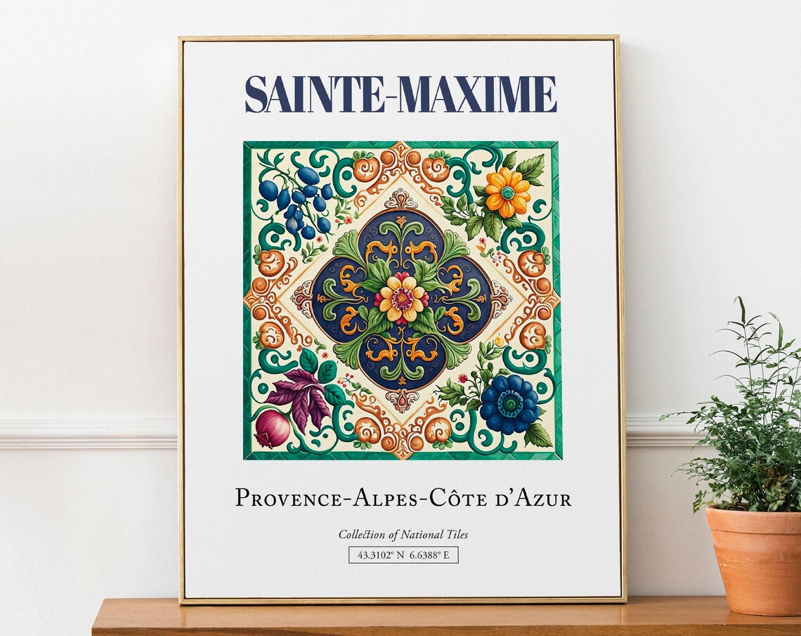 Saint-Tropez Provence-Alpes-Côte D'Azur Travel Poster