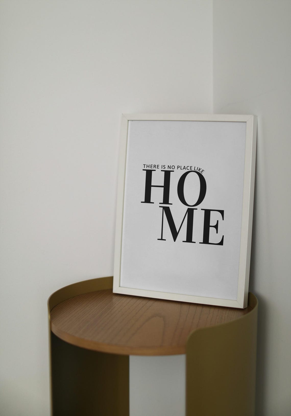 There Is No Place Like Home Bold Serif Minimalist Hallway Poster - Image 4