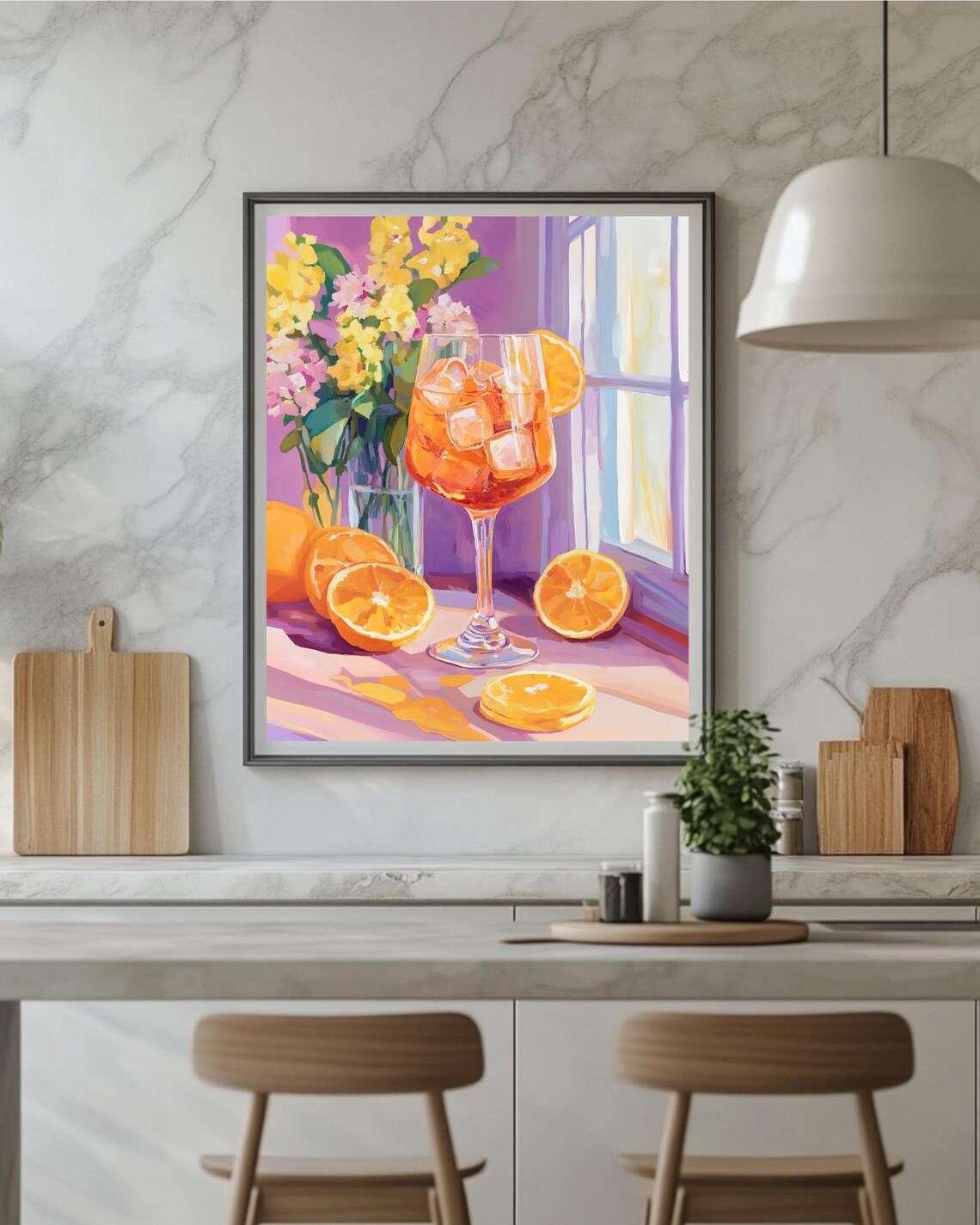 Aperol Spritz Vintage Cocktail Art, Retro Poster - Image 4