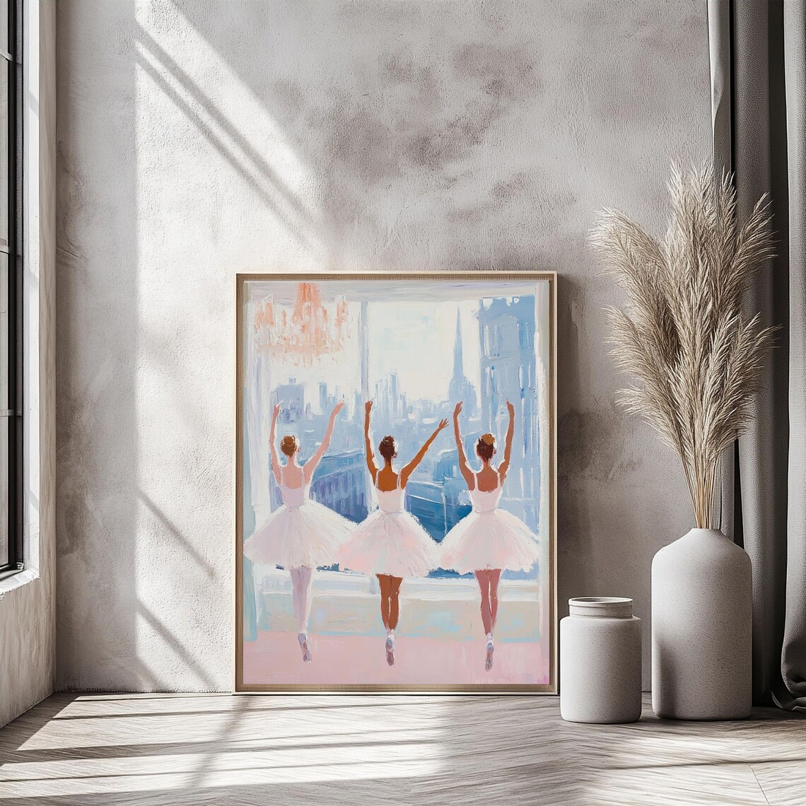Ballet Dancers Art Print, Elegant Ballerinas - Image 4