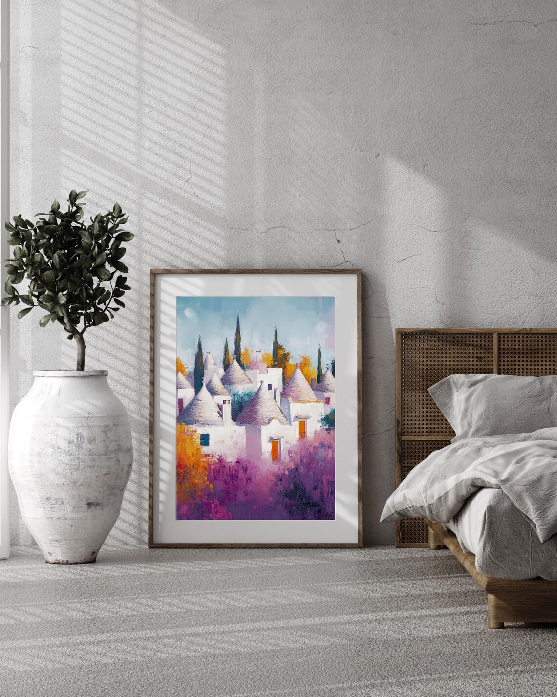Trulli House, Minimalist Alberobello Village Landscape - Image 3
