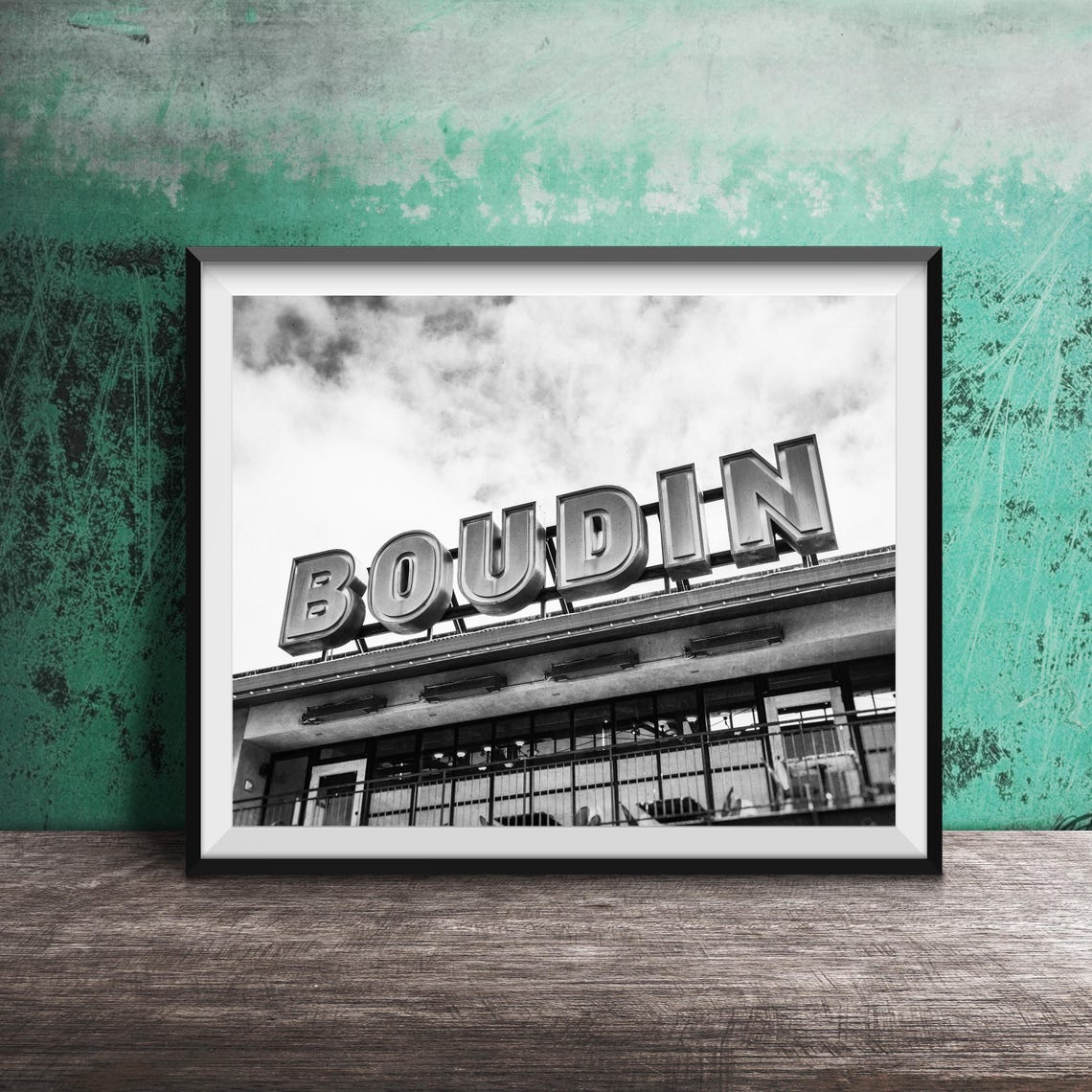 Boudin Bakery San Francisco Red Rooftop Sign Photography Poster - Image 2