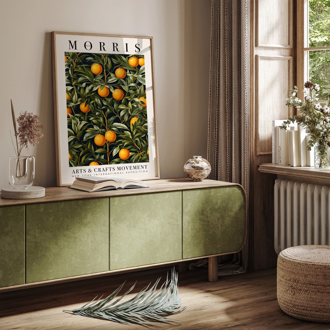 Vintage Botanical William Morris Arts and Crafts Orange Tree Poster - Image 2