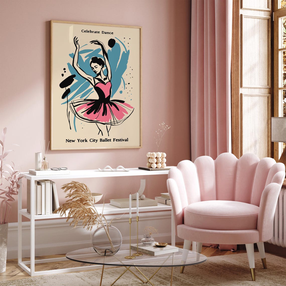 Ballet Poster Ballerina Wall Art New York City Ballet Festival Print Music Poster Dance Art Print Music Lovers Gift Dance Lovers Gift - Image 3