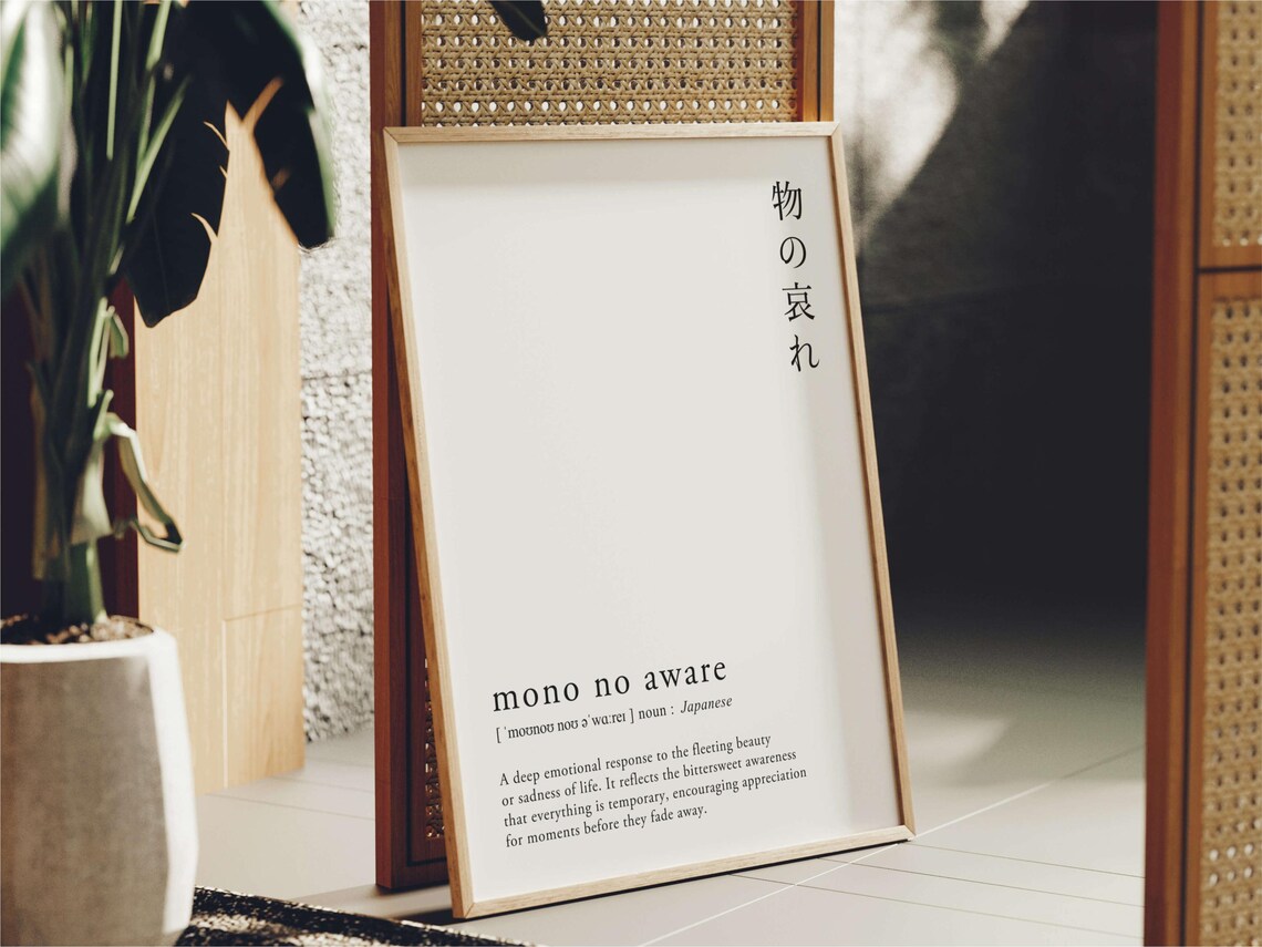 Minimal Mono No Ware Definition, Japanese Language Poster