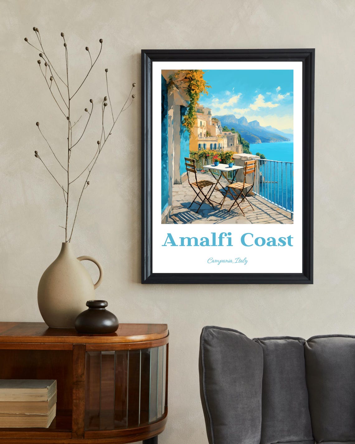 Amalfi Coast Travel Poster, Italy Gift - Image 2