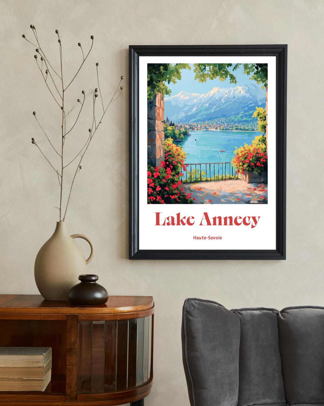 Lake Annecy Travel Poster, Annecy France - Image 2