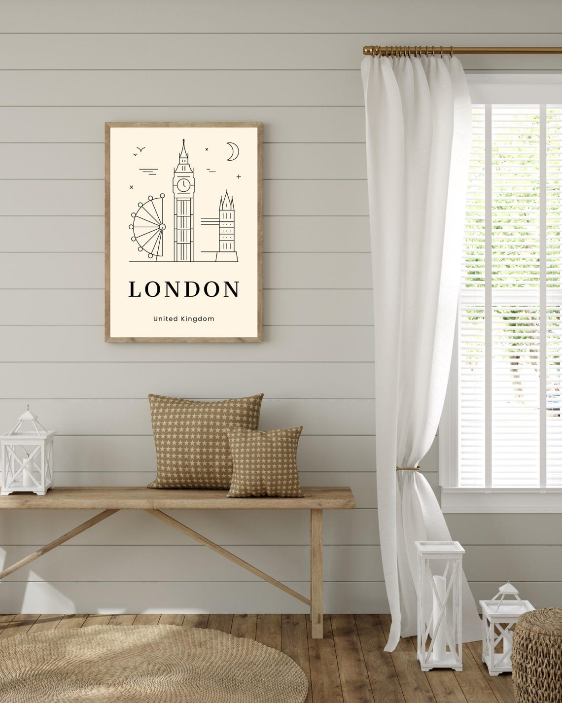 London Minimalist Travel Poster, Christmas Gift - Image 2