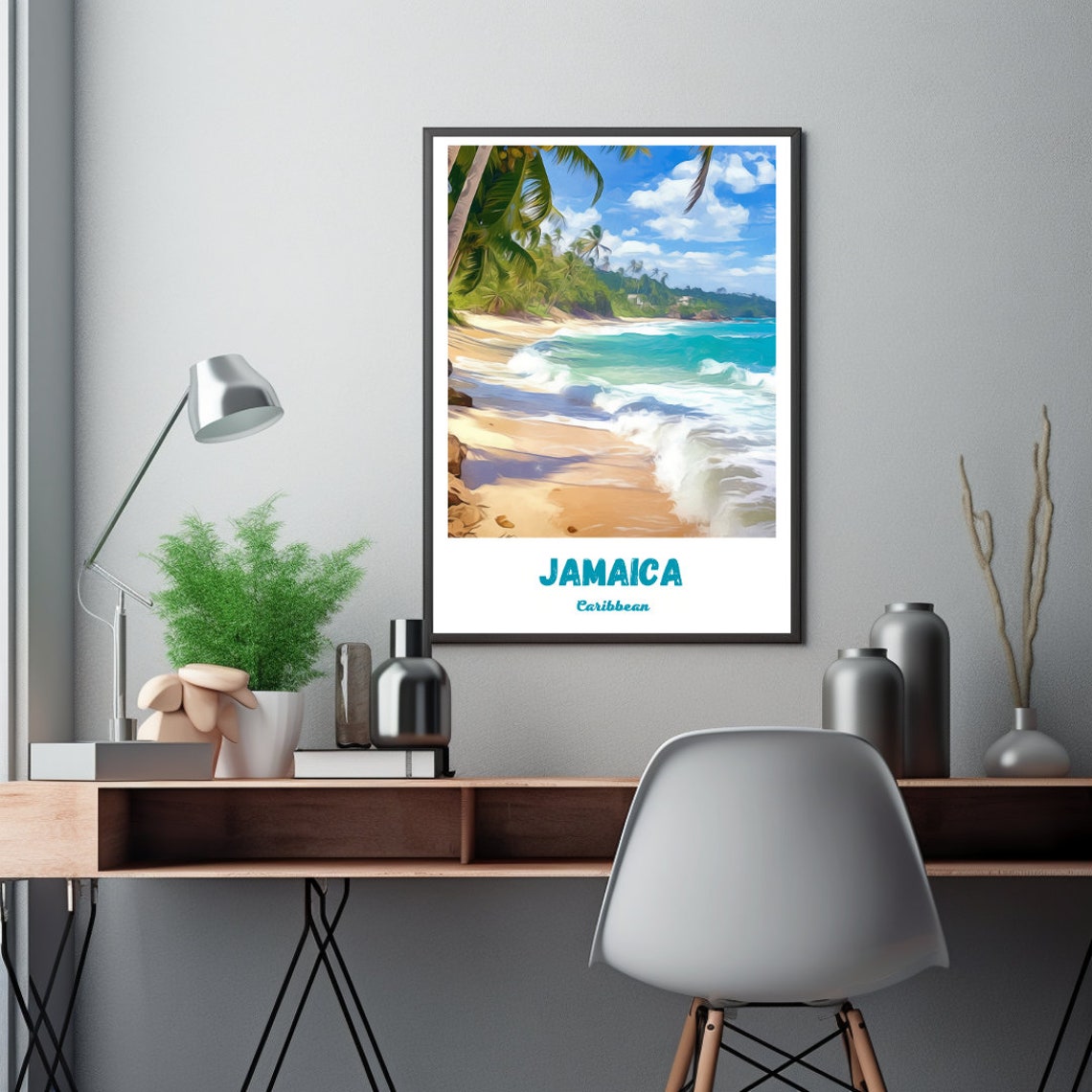 Jamaica Caribbean Poster, Jamaica Scene - Image 2