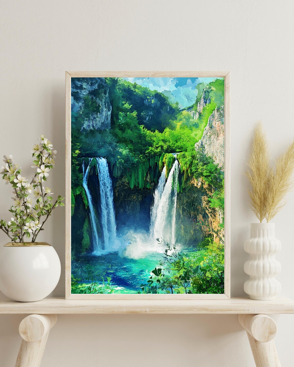 Plitvice Lakes National Park, Croatia Travel Poster