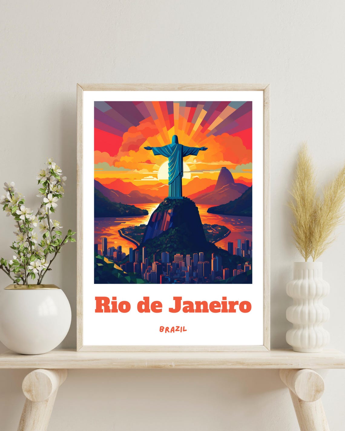 Rio De Janeiro Travel Poster, Brazil Decor