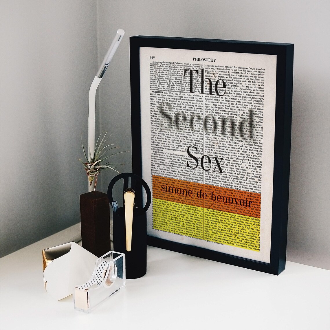 The Second Sex Simone De Beauvoir Philosophy Page Literary Art Print - Image 2