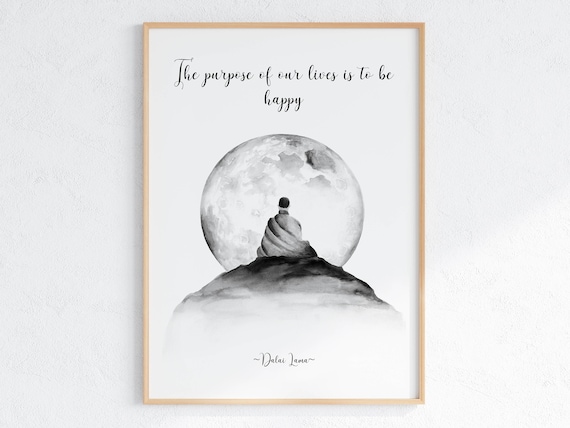 Dalai Lama Quote Print, Spiritual Quote Wall Art