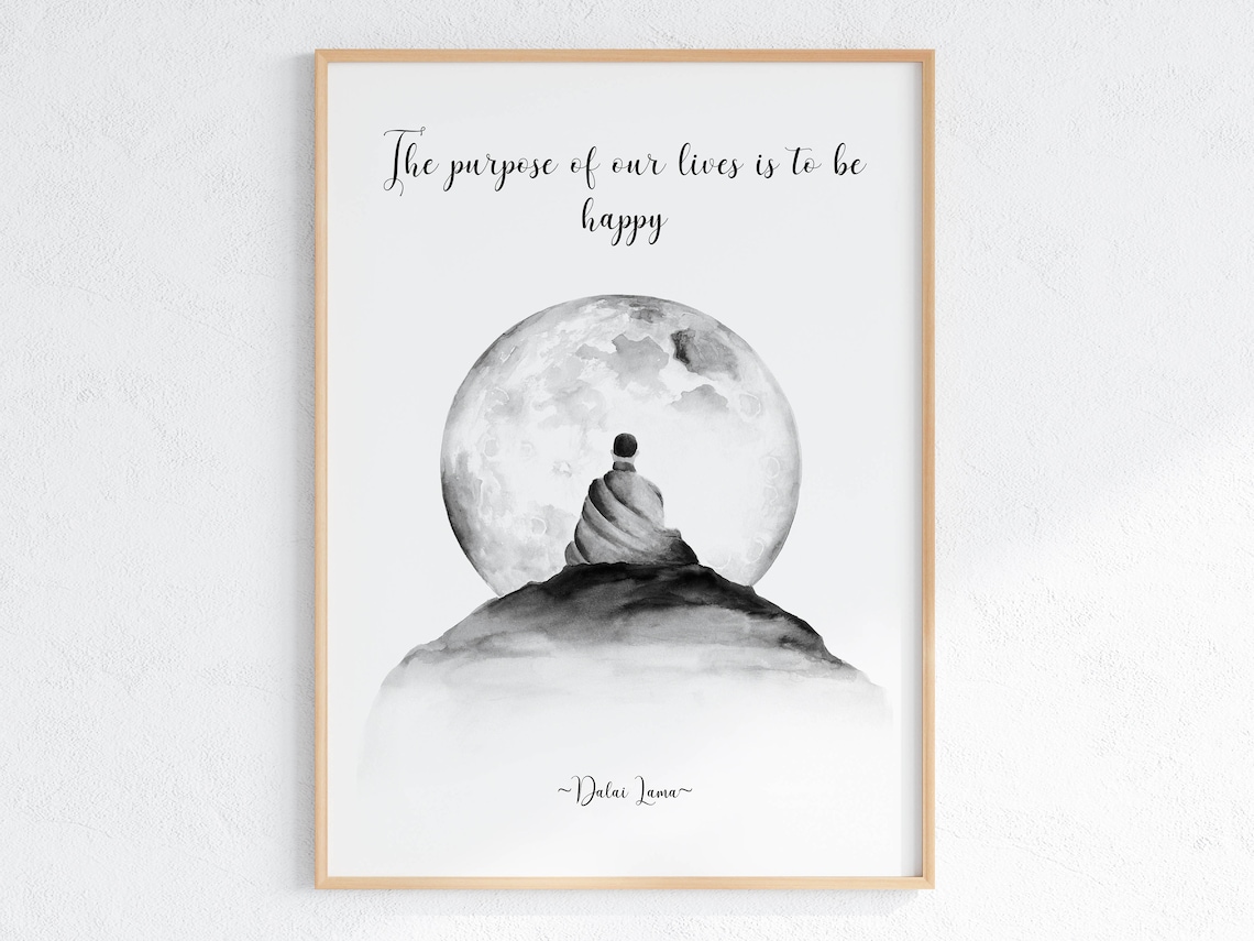 Dalai Lama Quote Print, Spiritual Quote Wall Art