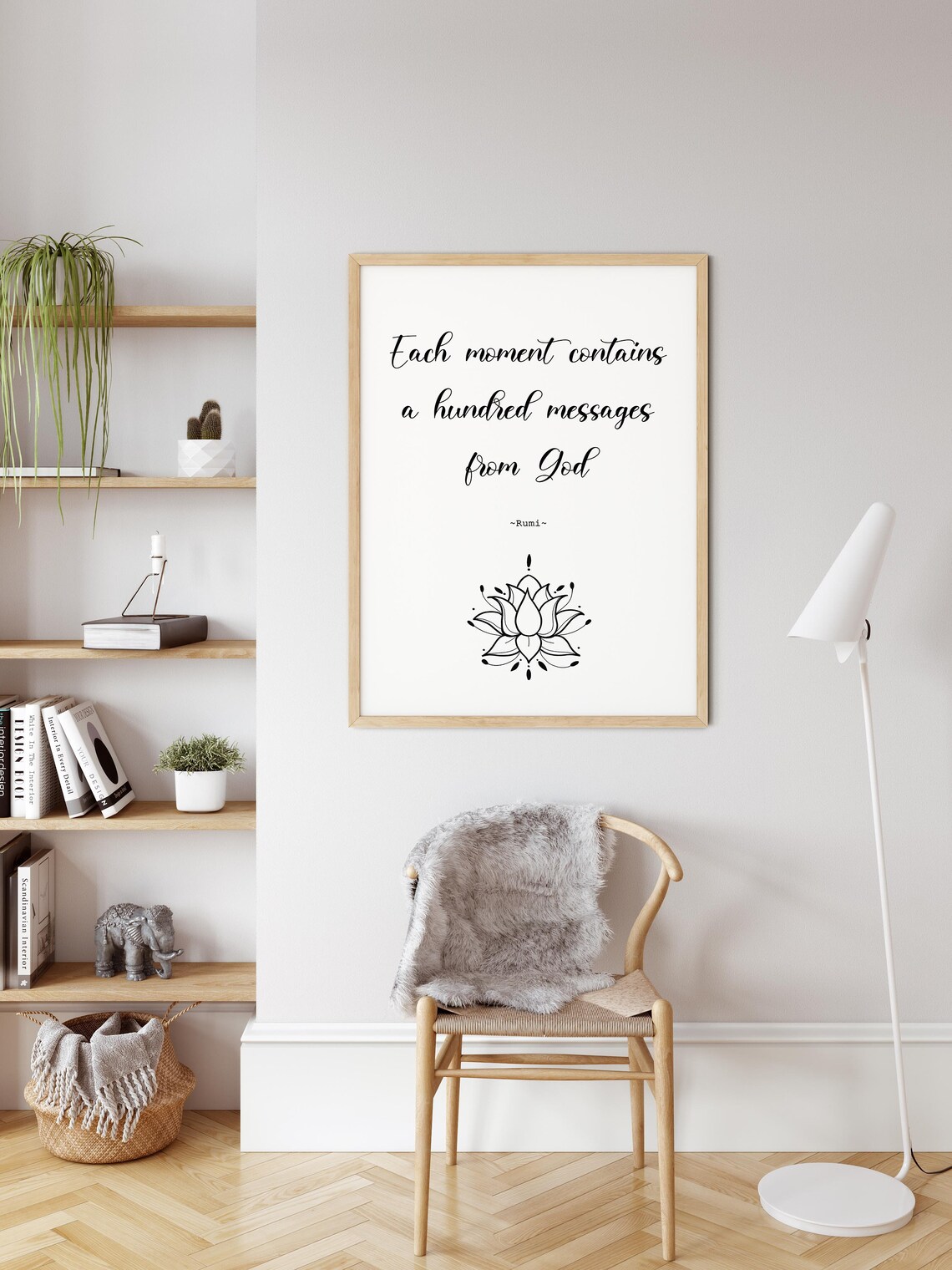 God Quote by Rumi, Spiritual Typography Art Print - Image 2