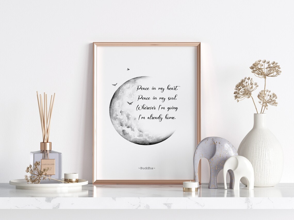Buddha Zen Quote Art Print, Spiritual Wellness - Image 2