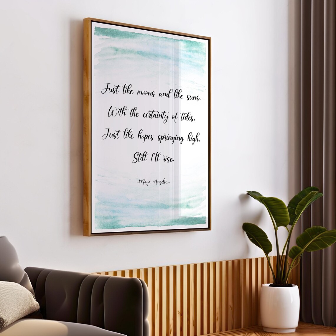 Still I Rise by Maya Angelou Quote Art Print - Image 2