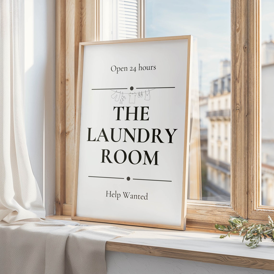 Laundry Room Bundle Set of 6 Funny Vintage Signs Decor Wall Art - Image 2