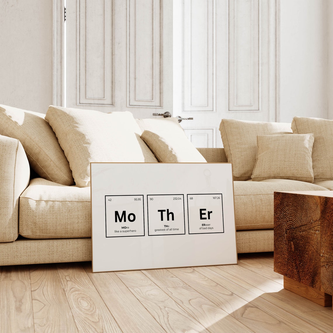 Funny Mother Periodic Table Elements Science Gift Wall Poster - Image 6
