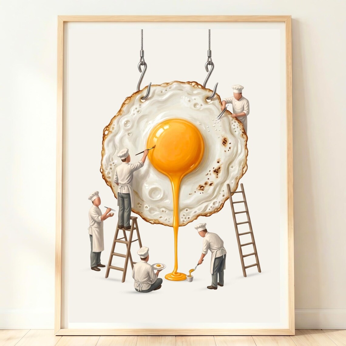Fried Egg Kitchen Poster Print
