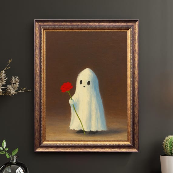 With Red Rose Wall Art Whimsical Halloween For Gothic Home Decor