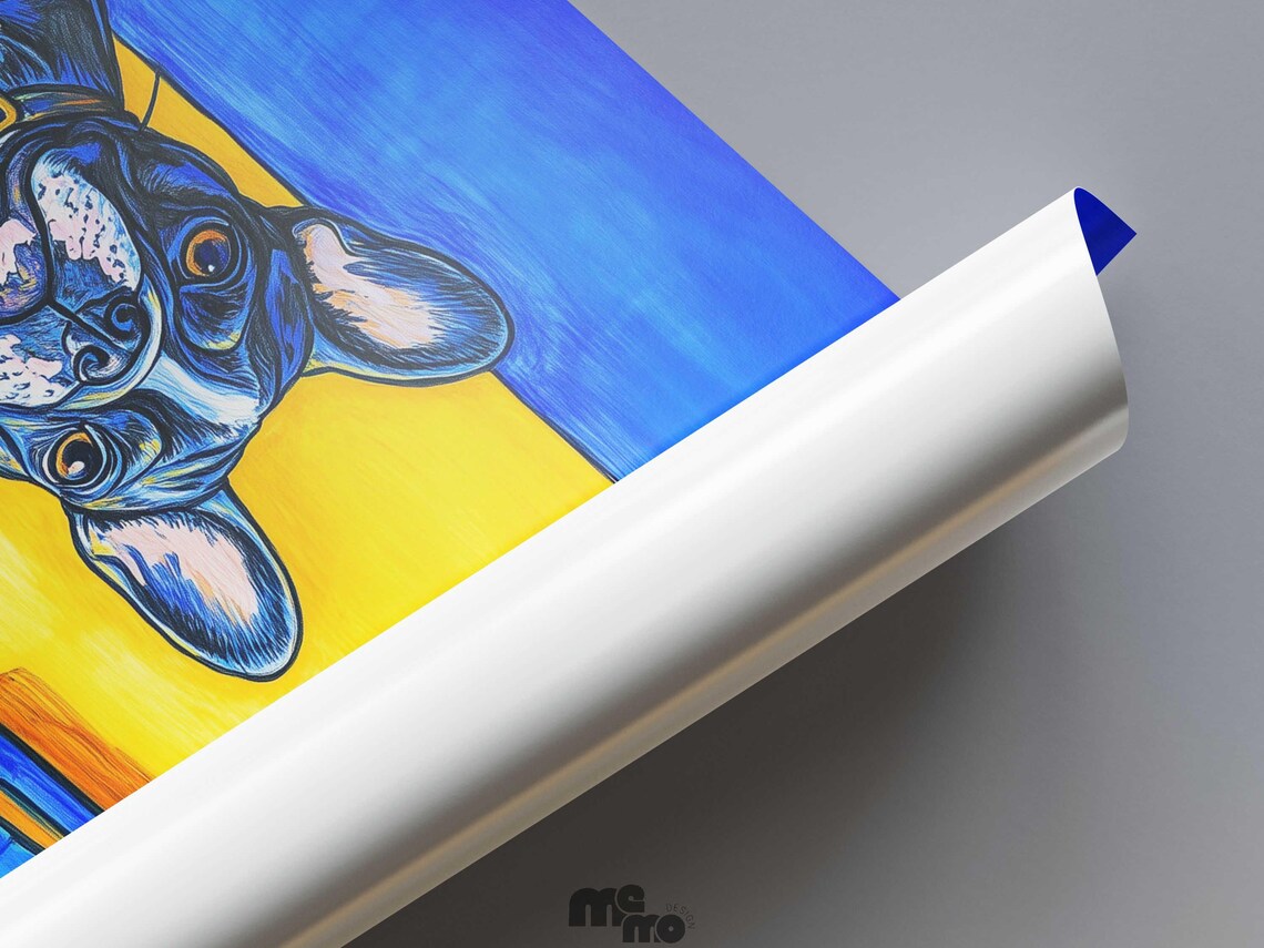 French Bulldog Coffee Scene, Playful Pet Decor - Image 5