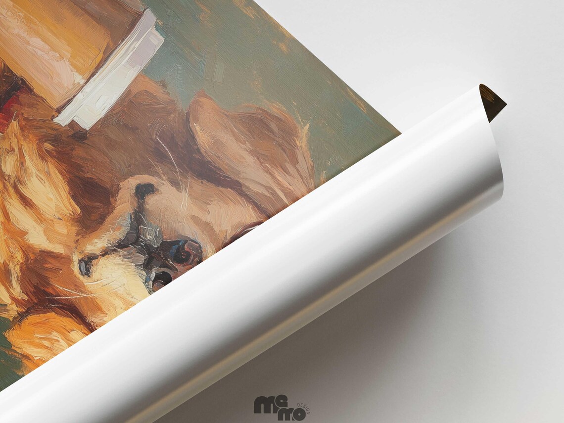 Golden Retriever Coffee Lover Dog Poster, Funny Sunglasses - Image 6