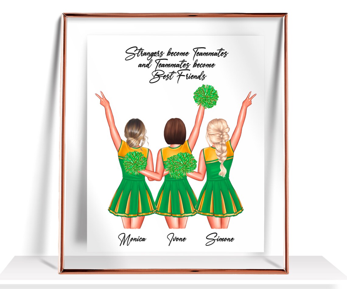 Strangers Become Teammates Cheer Squad Best Friends Team Poster