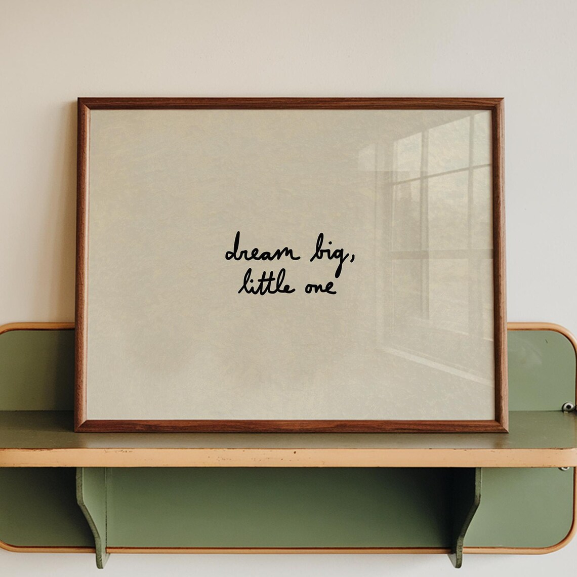 Dream Big Little One Nursery Quote Art Print
