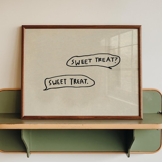 Sweet Treat, Funny Kitchen Wall Art Print