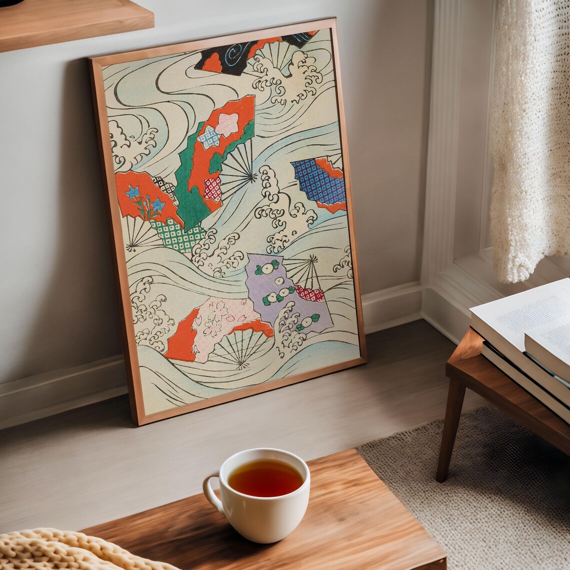 Korin Furuy Japanese Floral Ukiyo-E Poster - Image 4