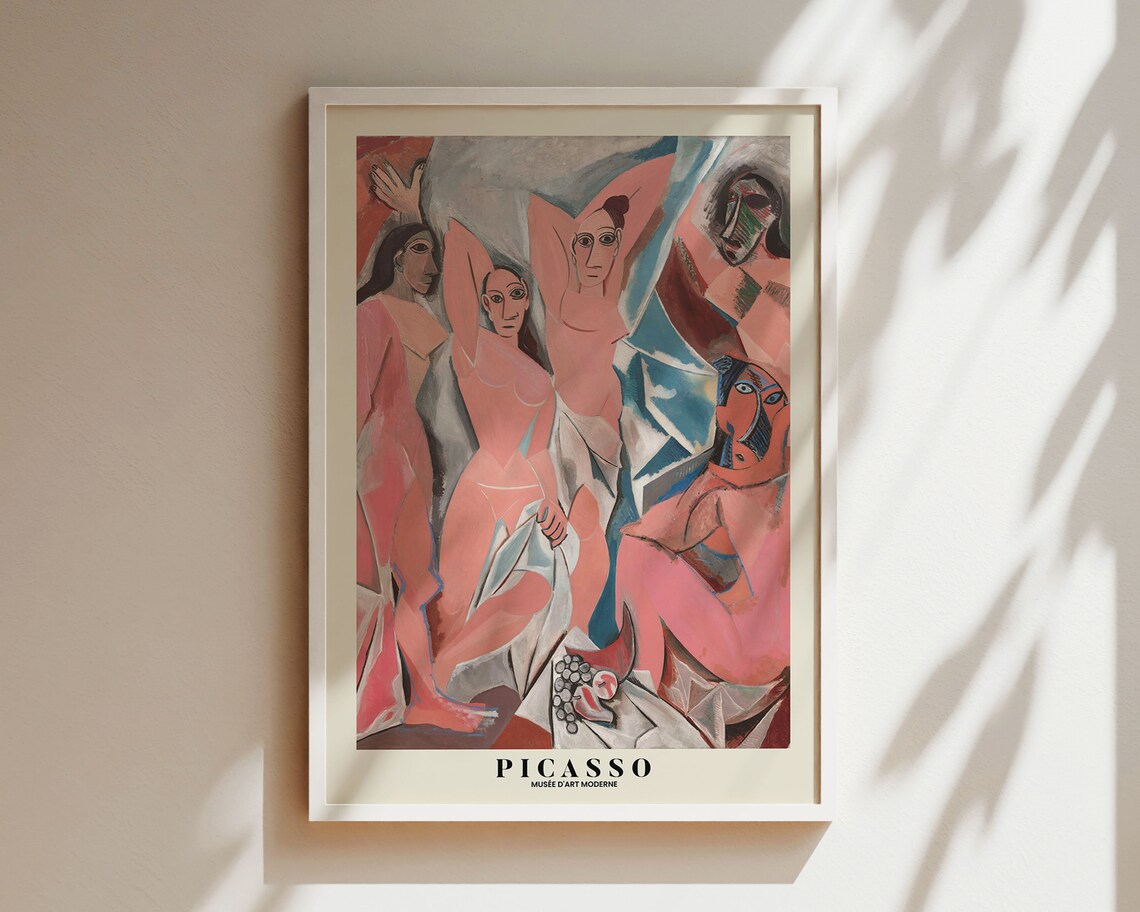 Picasso Les Demoiselles d'Avignon Famous Painting Art Poster - Image 4