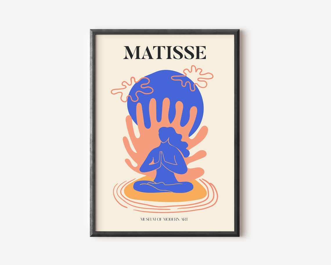 Henri Matisse Exhibition Poster, Boho Floral Garden